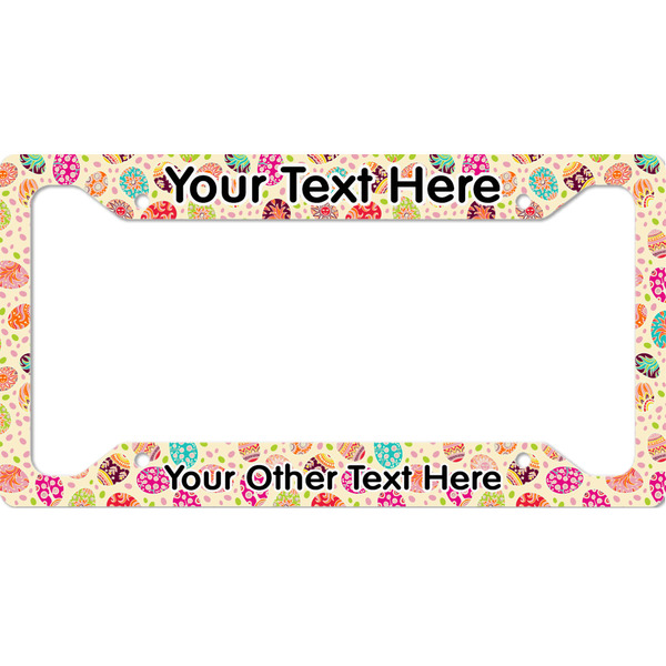 Custom Easter Eggs License Plate Frame (Personalized)