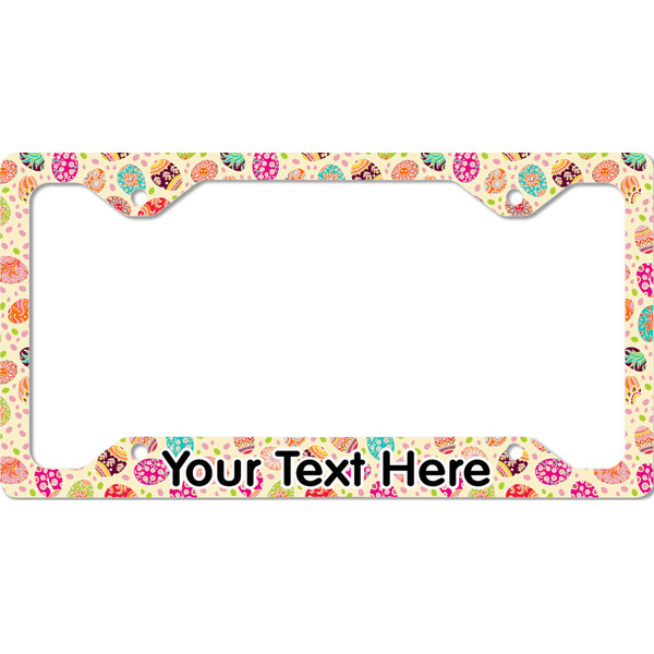 Custom Easter Eggs License Plate Frame - Style C (Personalized)