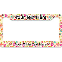 Easter Eggs License Plate Frame - Style B (Personalized)