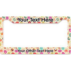 Easter Eggs License Plate Frame - Style B (Personalized)