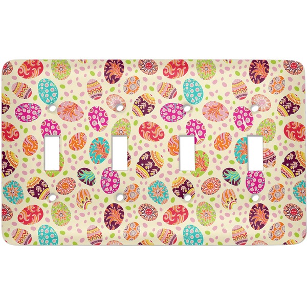Custom Easter Eggs Light Switch Cover (4 Toggle Plate)