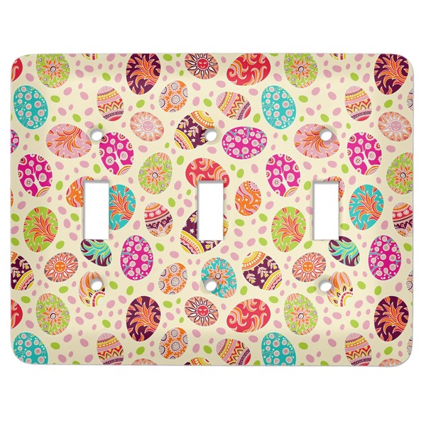 Custom Easter Eggs Light Switch Cover (3 Toggle Plate)