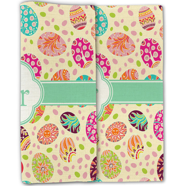 Easter Eggs Linen Placemat - Folded Half (double sided)