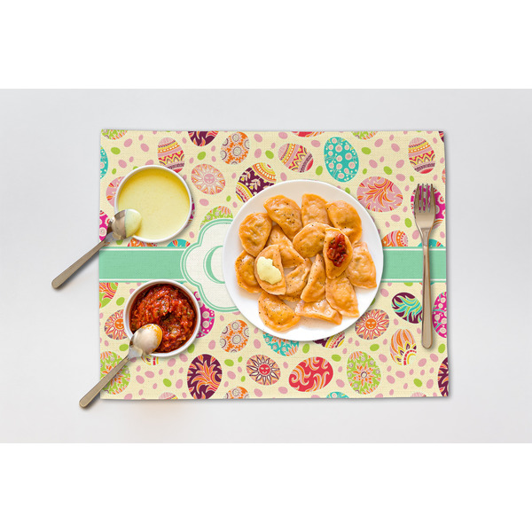 Easter Eggs Linen Placemat - Lifestyle (single)
