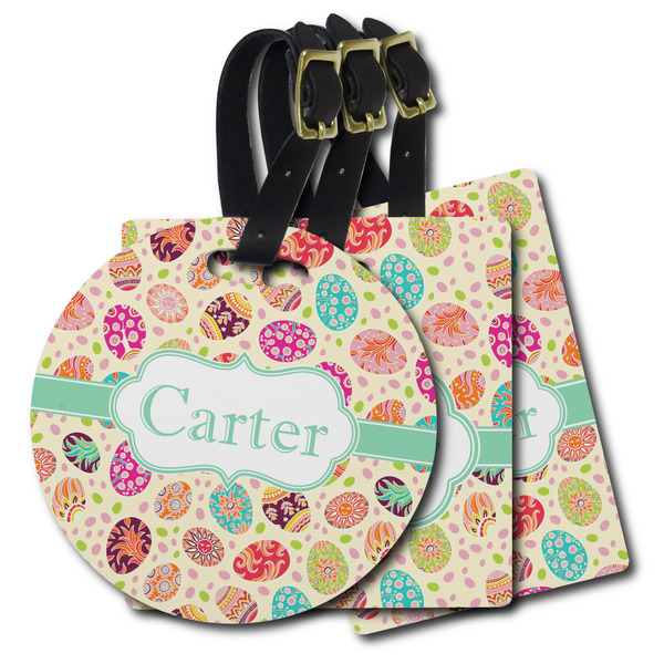 Custom Easter Eggs Plastic Luggage Tag (Personalized)