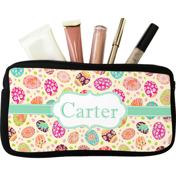 Custom Easter Eggs Makeup / Cosmetic Bag - Small (Personalized)
