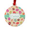 Easter Eggs Metal Ball Ornament - Front