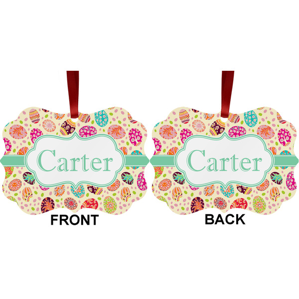 Easter Eggs Metal Benilux Ornament - Front and Back (APPROVAL)