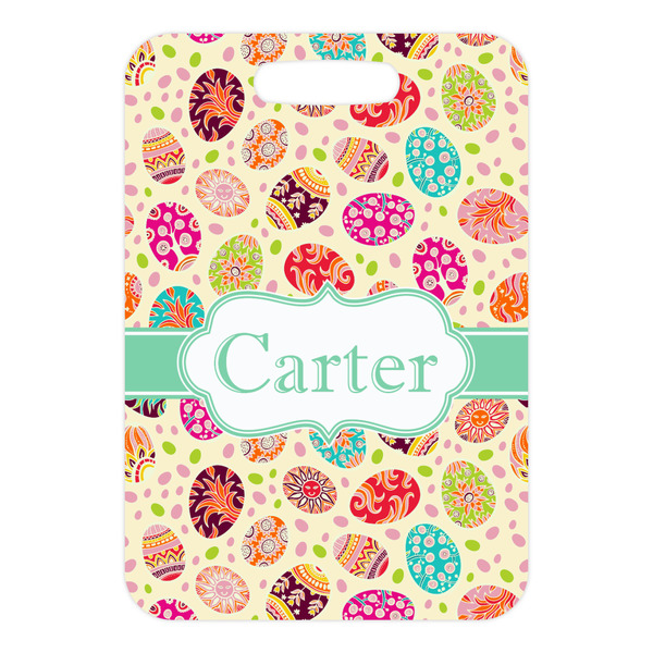 Easter Eggs Metal Luggage Tag - Front Without Strap
