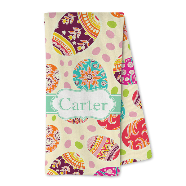 Custom Easter Eggs Kitchen Towel - Microfiber (Personalized)
