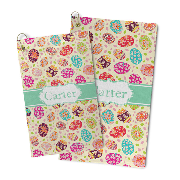 Easter Eggs Microfiber Golf Towel - PARENT/MAIN