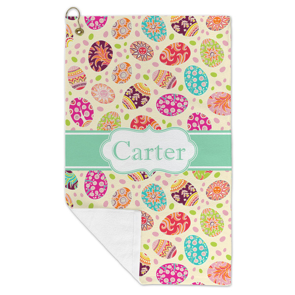 Easter Eggs Microfiber Golf Towels - FOLD