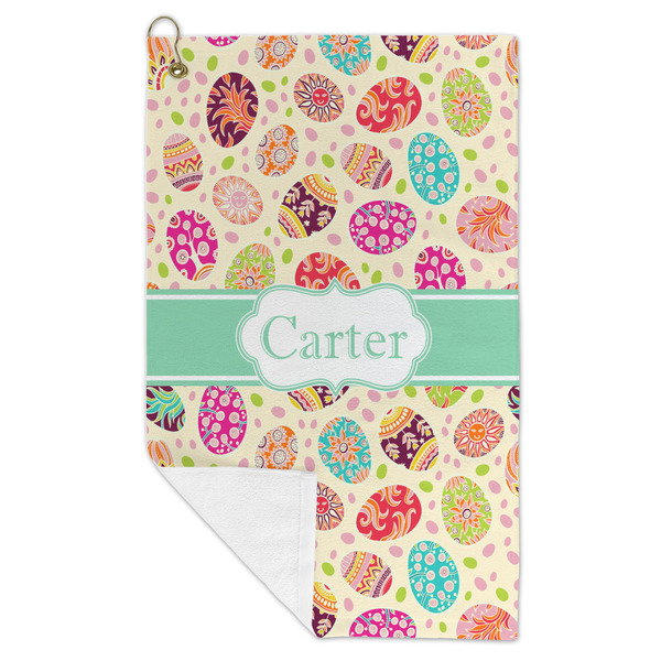 Easter Eggs Microfiber Golf Towels - FOLD