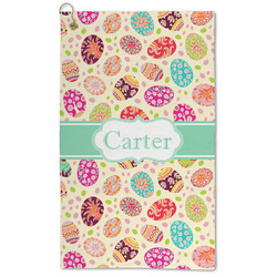 Easter Eggs Microfiber Golf Towel (Personalized)