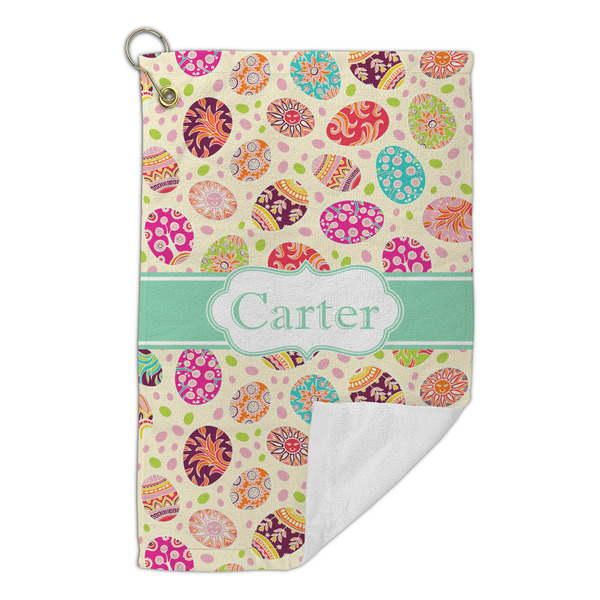 Easter Eggs Microfiber Golf Towels Small - FRONT FOLDED