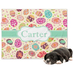 Easter Eggs Dog Blanket - Large (Personalized)