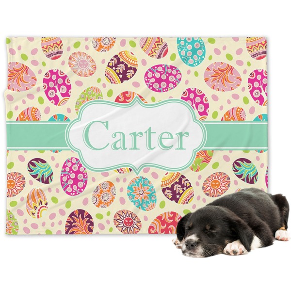 Custom Easter Eggs Dog Blanket - Regular (Personalized)
