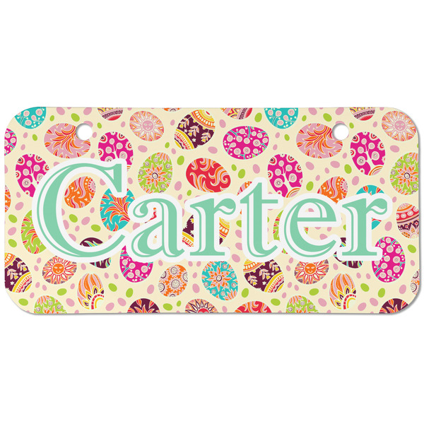 Easter Eggs Mini Bicycle License Plate - Two Holes