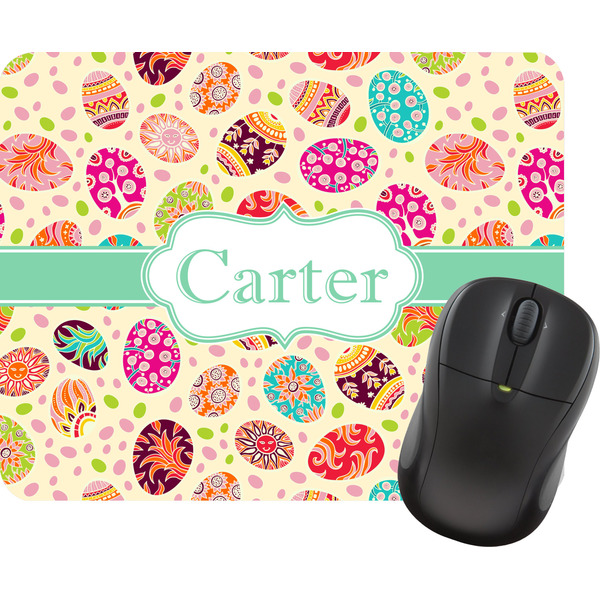 Custom Easter Eggs Rectangular Mouse Pad (Personalized)