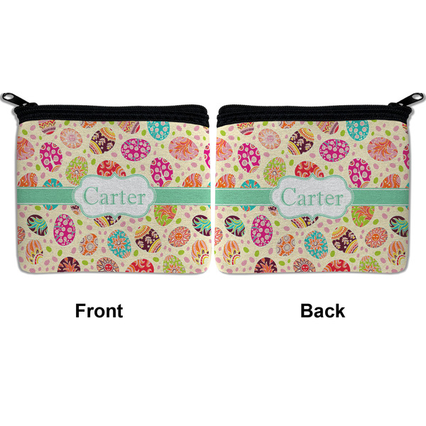 Easter Eggs Neoprene Coin Purse - Front & Back (APPROVAL)
