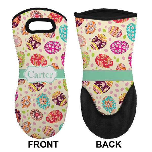 Easter Eggs Neoprene Oven Mitt (Front & Back)