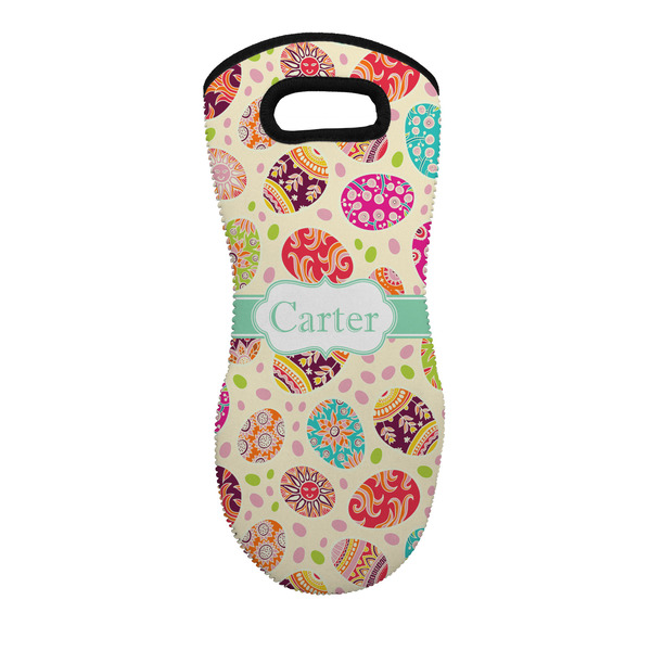 Custom Easter Eggs Neoprene Oven Mitt w/ Name or Text