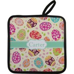 Easter Eggs Pot Holder w/ Name or Text