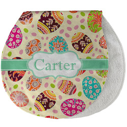 Easter Eggs Burp Pad - Velour w/ Name or Text