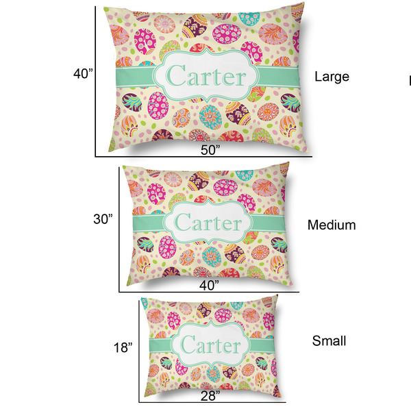 Easter Eggs Outdoor Dog Beds - SIZE CHART