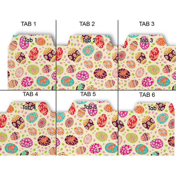 Easter Eggs Page Dividers - Set of 6 - Approval