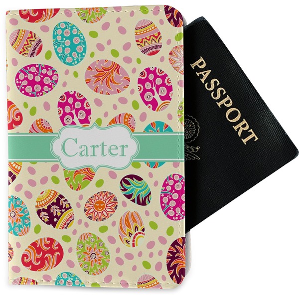 Custom Easter Eggs Passport Holder - Fabric (Personalized)