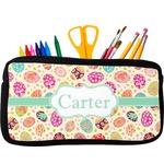 Easter Eggs Neoprene Pencil Case - Small w/ Name or Text