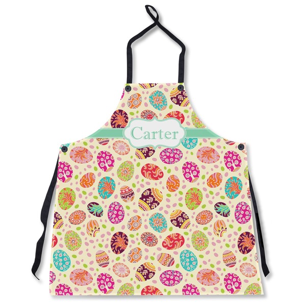 Custom Easter Eggs Apron Without Pockets w/ Name or Text