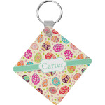 Easter Eggs Diamond Plastic Keychain w/ Name or Text