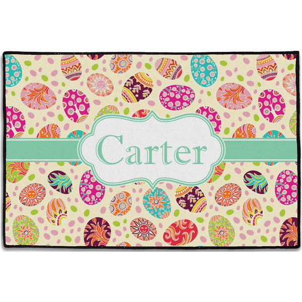 Easter Eggs Personalized Door Mat - 36x24 (APPROVAL)