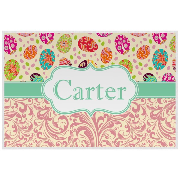 Easter Eggs Personalized Placemat (Back)