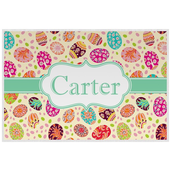 Custom Easter Eggs Laminated Placemat w/ Name or Text