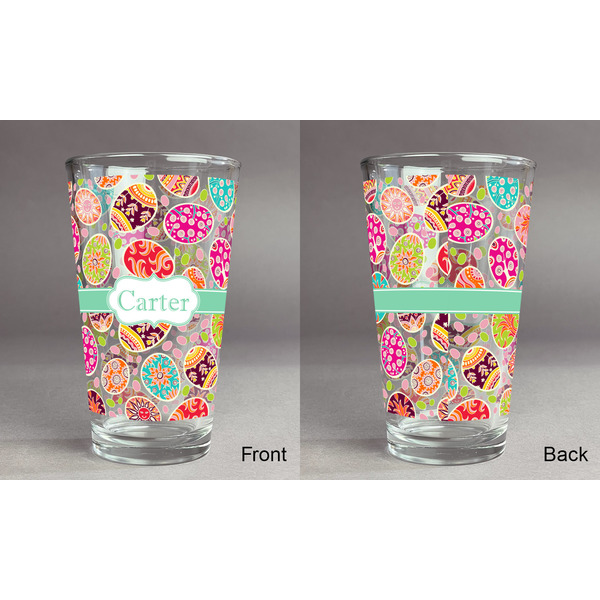 Easter Eggs Pint Glass - Full Fill w Transparency - Approval