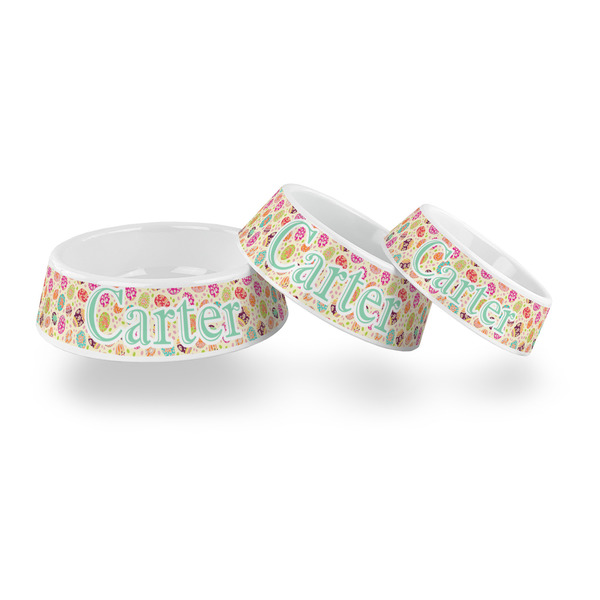 Easter Eggs Plastic Pet Bowls - PARENT MAIN