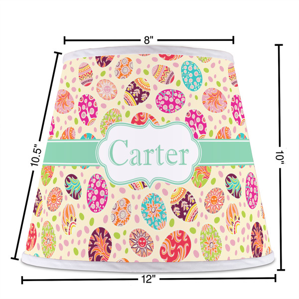 Easter Eggs Poly Film Empire Lampshade - Dimensions