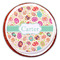 Easter Eggs Printed Icing Circle - Large - On Cookie