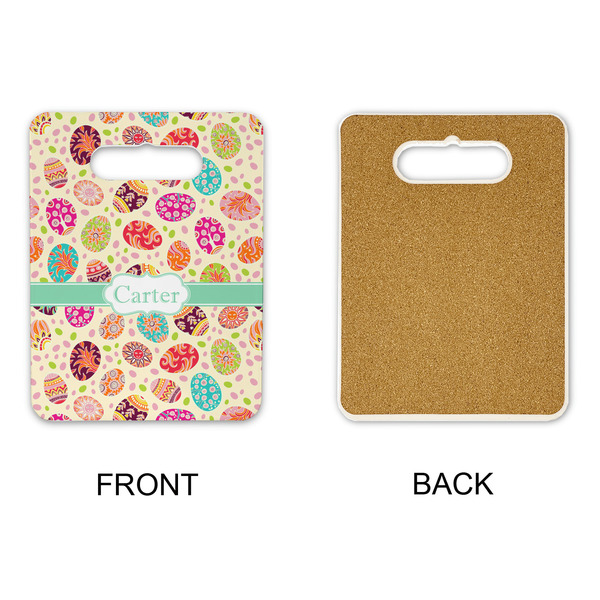 Easter Eggs Rectangle Trivet with Handle - APPROVAL