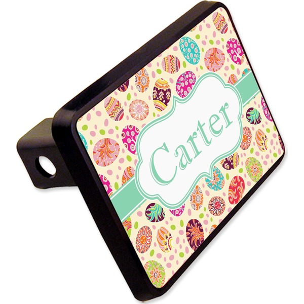Custom Easter Eggs Rectangular Trailer Hitch Cover - 2" (Personalized)