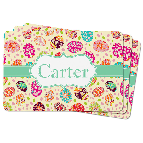 Easter Eggs Rectangular Fridge Magnet - THREE