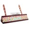 Easter Eggs Red Mahogany Nameplates with Business Card Holder - Angle