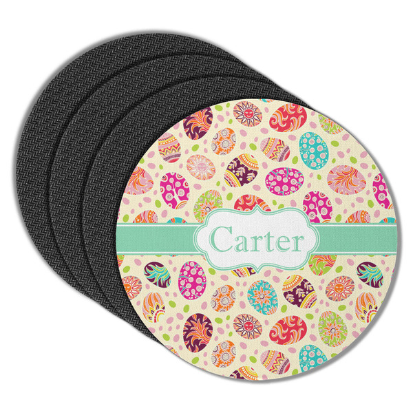 Easter Eggs Round Coaster Rubber Back - Main