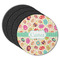 Easter Eggs Round Rubber Backed Coasters - Set of 4 (Personalized)