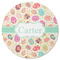 Easter Eggs Round Coaster Rubber Back - Single