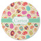 Easter Eggs Round Rubber Backed Coaster (Personalized)
