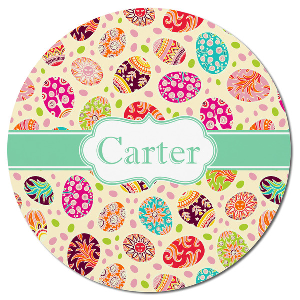 Easter Eggs Round Fridge Magnet - FRONT